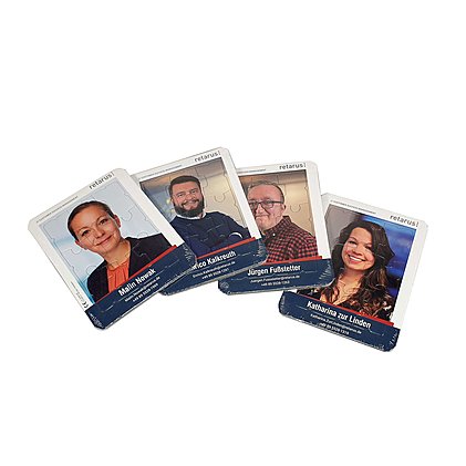 Werbe-Puzzle "Mini" mit vollflächigem Druck