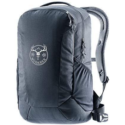 Werbe Office Pack 25 Liter in Black – vielseitiger Begleiter für den Arbeitsalltag, mit abnehmbarem Schlüsselclip, elastischen Seitentaschen und individueller Logo-Stickerei oder Druck