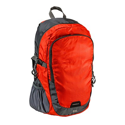 Werbe-Rucksack Step in rot, seitlich