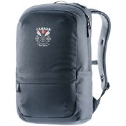 Stylischer Alltags-Rucksack 23 Liter – aus 100% recyceltem Material gefertigt, mit Ihrem Logo als edler Stick und Druck auf einer Werbefläche von 80 x 40 mm