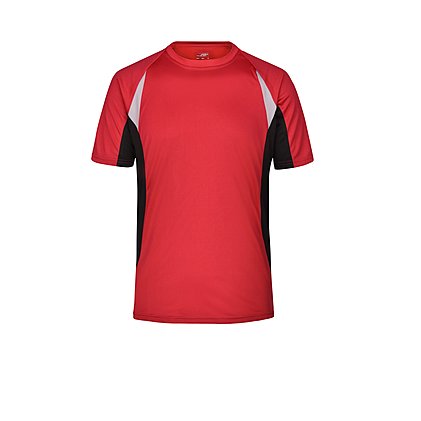 Werbe-Runningshirt für Herren in Red / Black