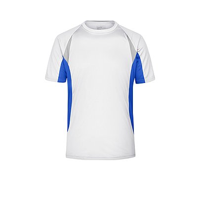 Werbe-Runningshirt für Herren in White / Royal