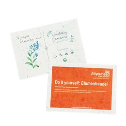 Werbe-Samenpapier im DIN A6 Format