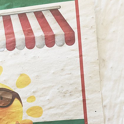 Werbe-Samenpapier aus biologisch abbaubarem Papier