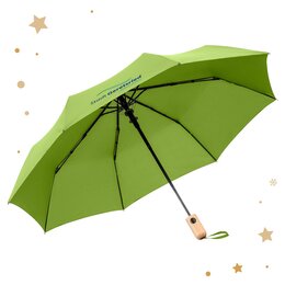 Werbe-Schirm AC-Taschenschirm ÖkoBrella mit Werbeanbringung der Stadt Geretsried