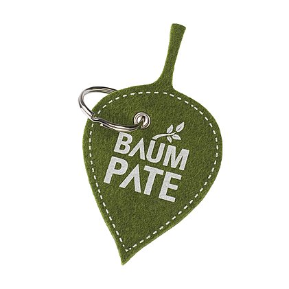 Nachhaltiger Werbe-Schlüsselanhänger, hergestellt in Deutschland