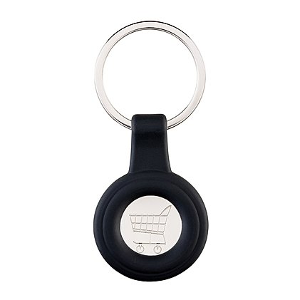 Werbe-Schlüsselanhänger Portola in rot, schwarz, blau und grau erhältlich