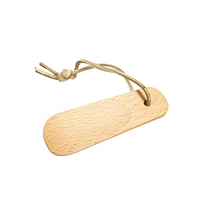 Werbe-Schuhlöffel aus Buchenholz in 12cm Länge
