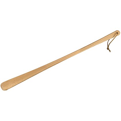Werbe-Schuhlöffel aus Buchenholz in 65cm Länge