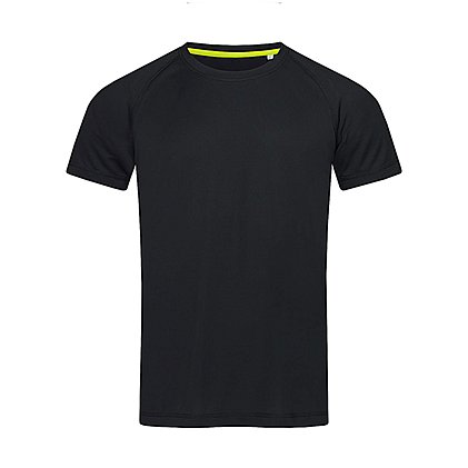 Werbe-Shirt Active 140 Raglan in Black Opal