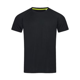 Werbe-Shirt Active 140 Raglan in Black Opal