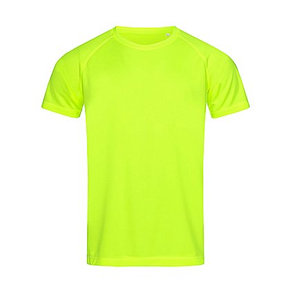 Werbe-Shirt Active 140 Raglan in Cyber Yellow