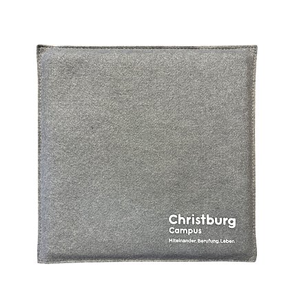 Nachhaltiges Sitzkissen mit individuellem Logodruck, Made in Germany