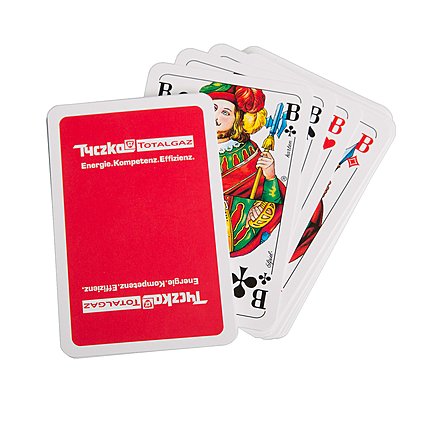 Werbe-Skatkarten mit individuellem Thermotransferdruck