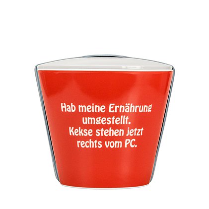 Werbe-Snack-to-Go Form 339 mit roter Hydroglasur und einfarbigem Logo-Druck