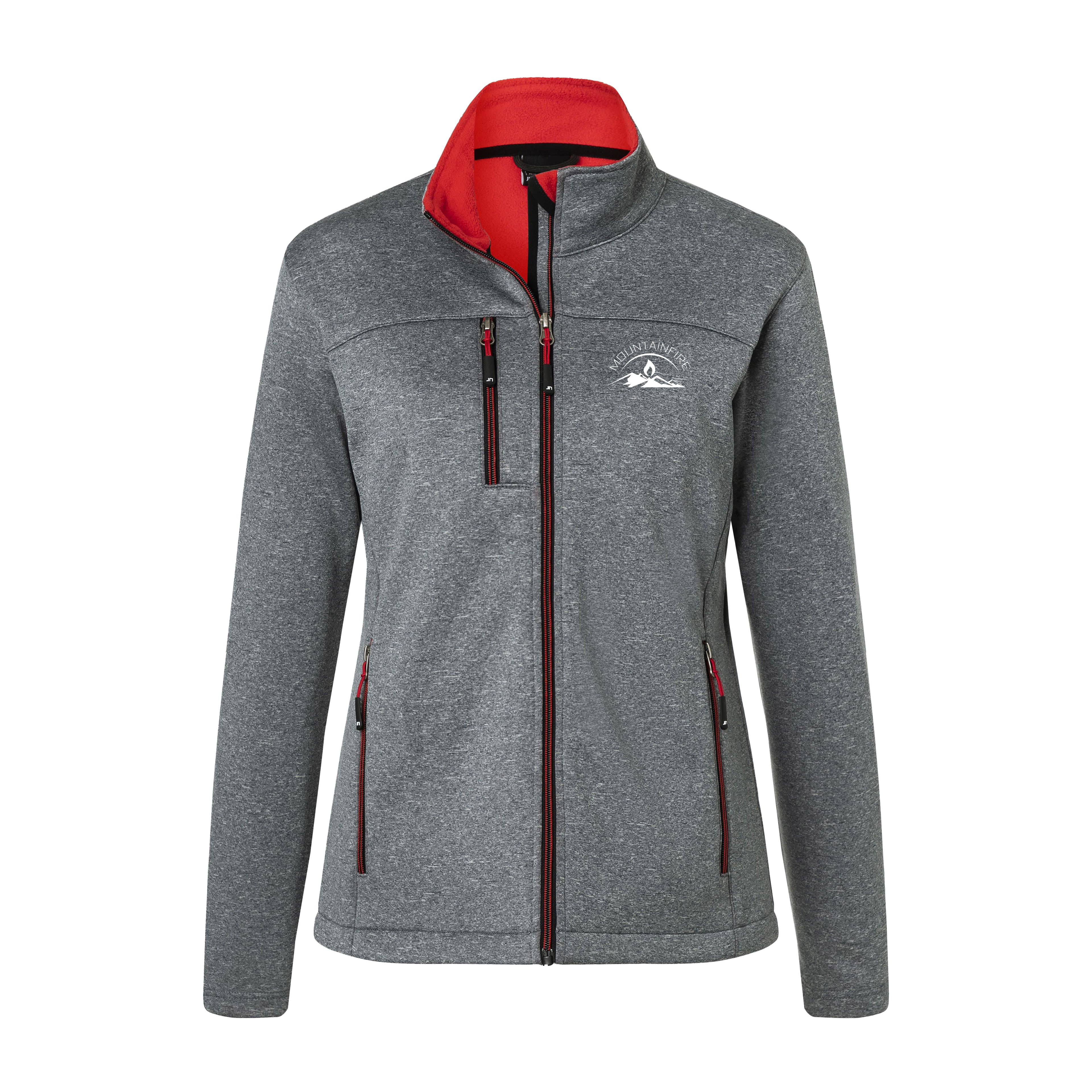 Softshelljacke in Melange-Optik, individuell bedruckt