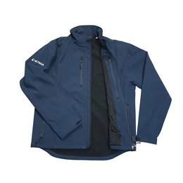 Atmungsaktives 3-lagiges Softshell-Material, individuelle Veredelung auf dem Ärmel