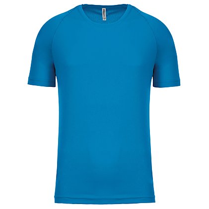 Werbe-Sportshirt für Herren in Aqua Blue