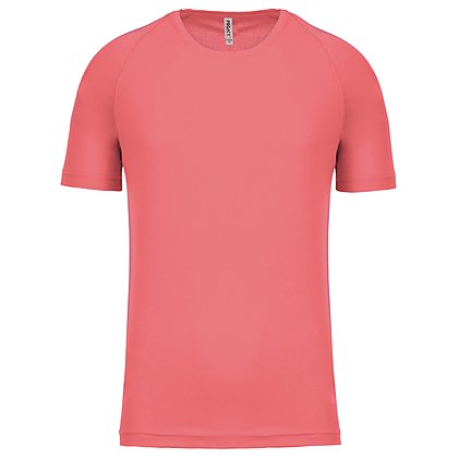 Werbe-Sportshirt für Herren in Coral