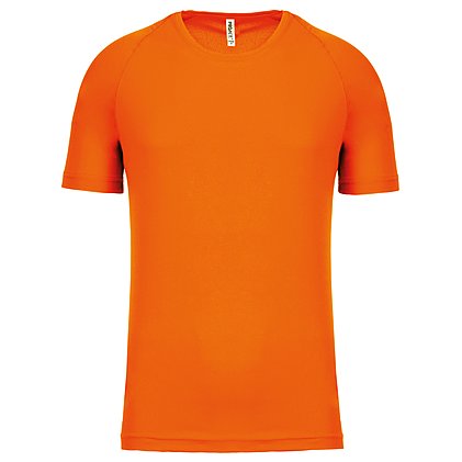 Werbe-Sportshirt für Herren in Fluorescent Orange