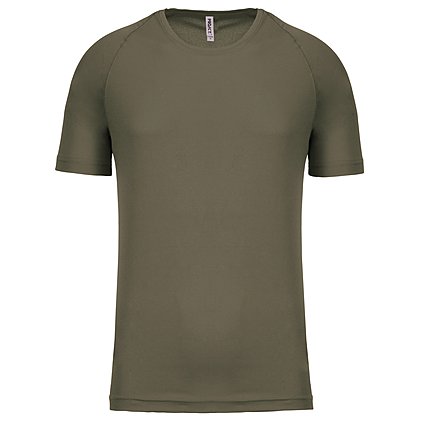Werbe-Sportshirt für Herren in Olive