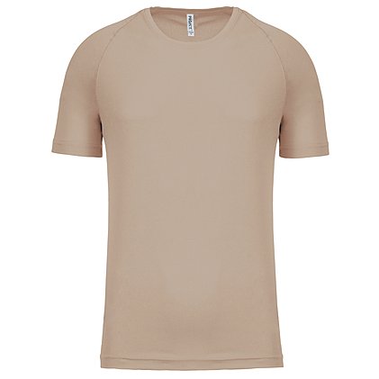 Werbe-Sportshirt für Herren in Sand