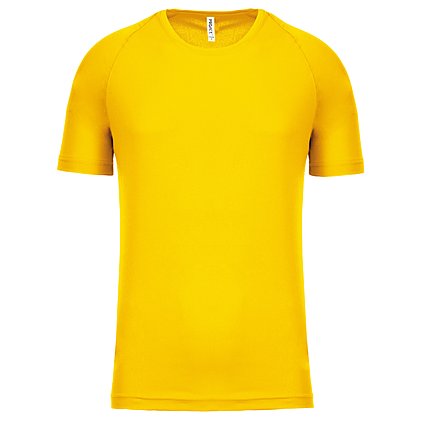 Werbe-Sportshirt für Herren in True Yellow