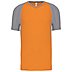 Werbe-Sportshirt Bicolor Proact Unisex in Orange / Fine Grey