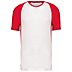 Werbe-Sportshirt Bicolor Proact Unisex in White / Red