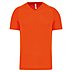 Sportshirt V-Neck Basic Man in Fluorescent Orange