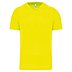 Sportshirt V-Neck Basic Man in Fluorescent Yellow