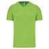 Sportshirt V-Neck Basic Man in Lime