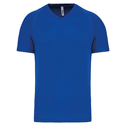 Sportshirt V-Neck Basic Man in Sporty Royal Blue