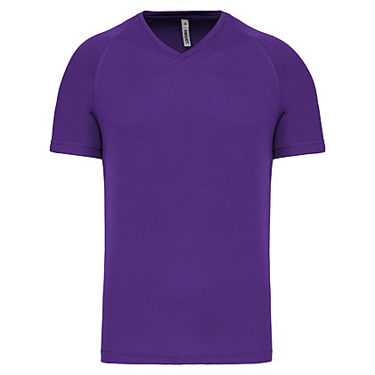 Sportshirt V-Neck Basic Man in Violet