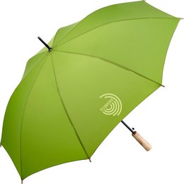 Werbe-Stockschirm ÖkoBrella rPET Kunststoff - Echtholz