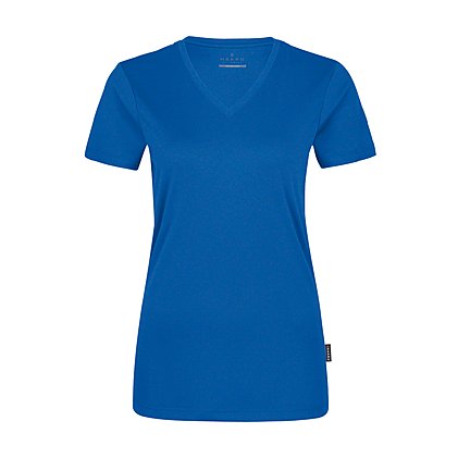 Damen T-Shirt mit V-Ausschnitt, mit kühlender, atmungsaktiver Funktionsfaser