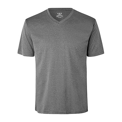 T-Shirt Yes Active für Herren in Grau-meliert