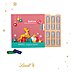 Adventskalender mit Papierblister zum herausziehen und individueller Werbefläche für die Vorderseite