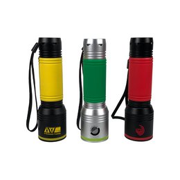 Bedruckte Werbe-Taschenlampe &quot;MYFLASH 700&quot; aus Aluminium 