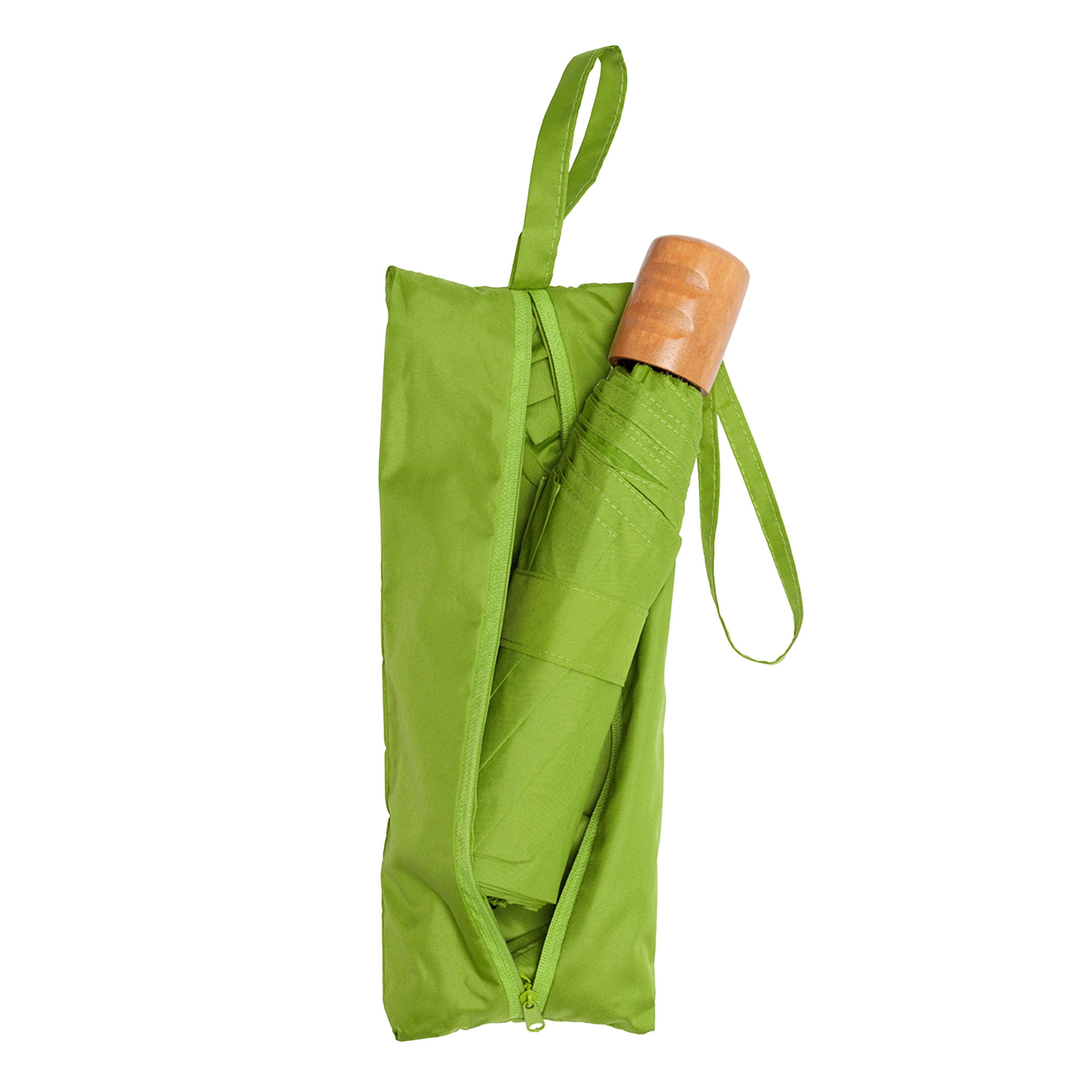 Werbe-Taschenschirm ÖkoBrella Shopping im Bodenfach der Einkaufstasche
