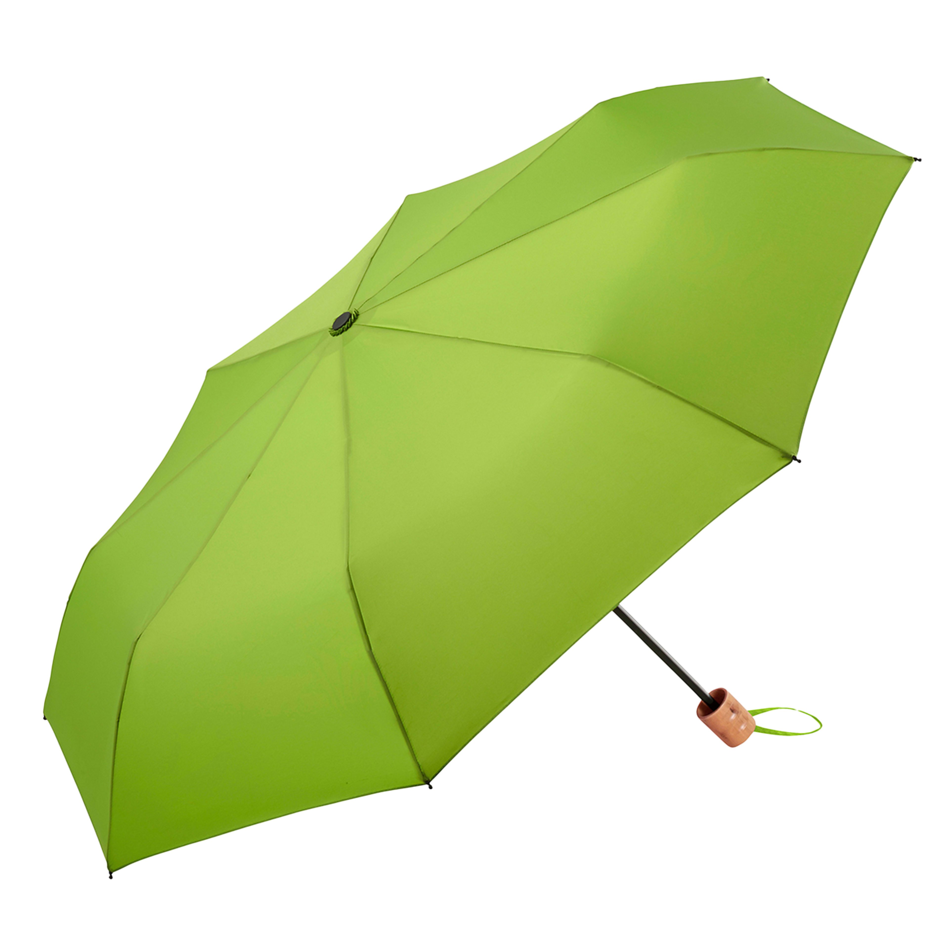 Werbe-Taschenschirm ÖkoBrella Shopping in limette