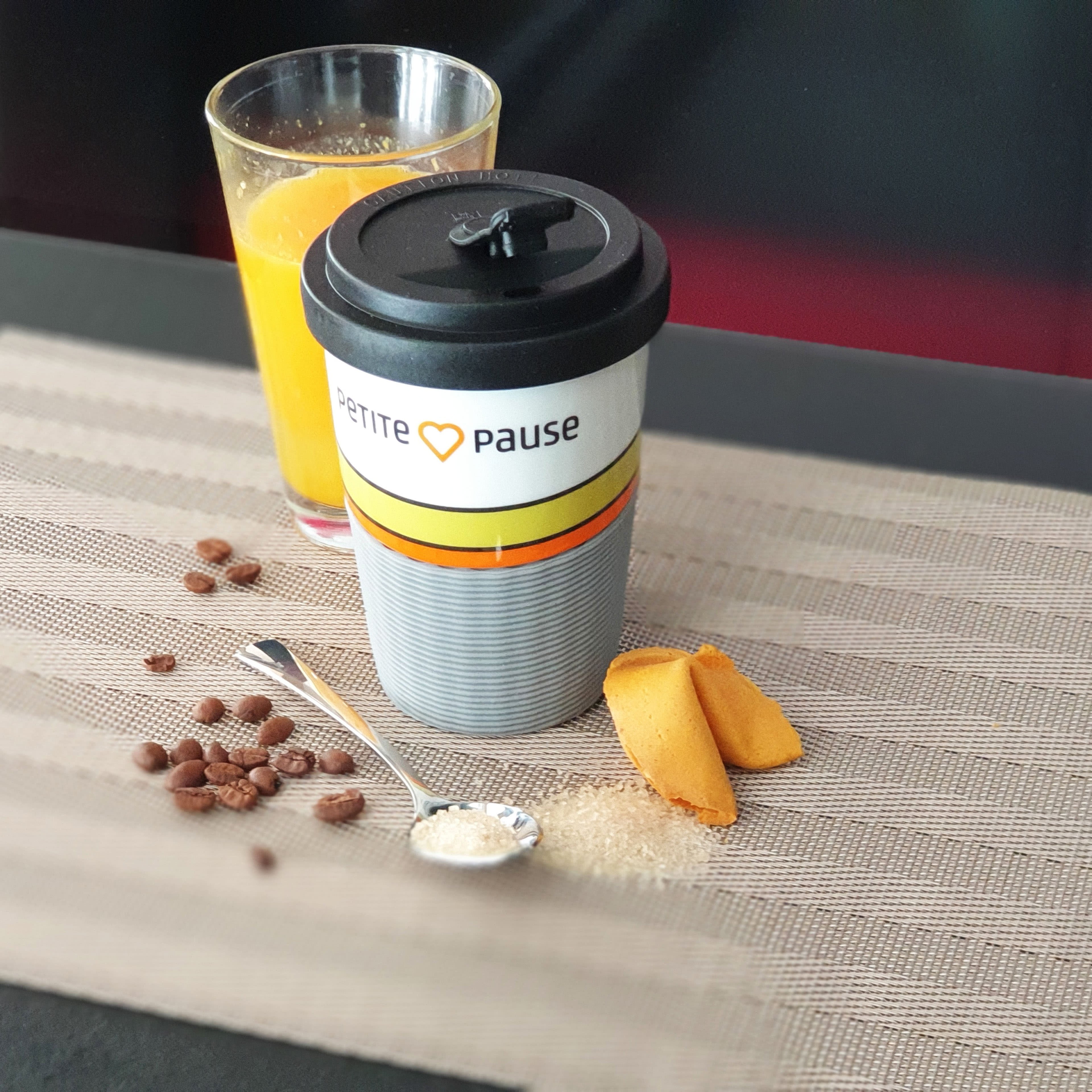 Werbe-Tasse Coffee o Go Becher Wave bedruckt