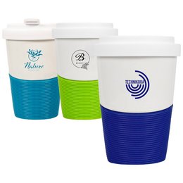Werbe-Tassen Coffee to Go WAVE, Form 467, mit Logo