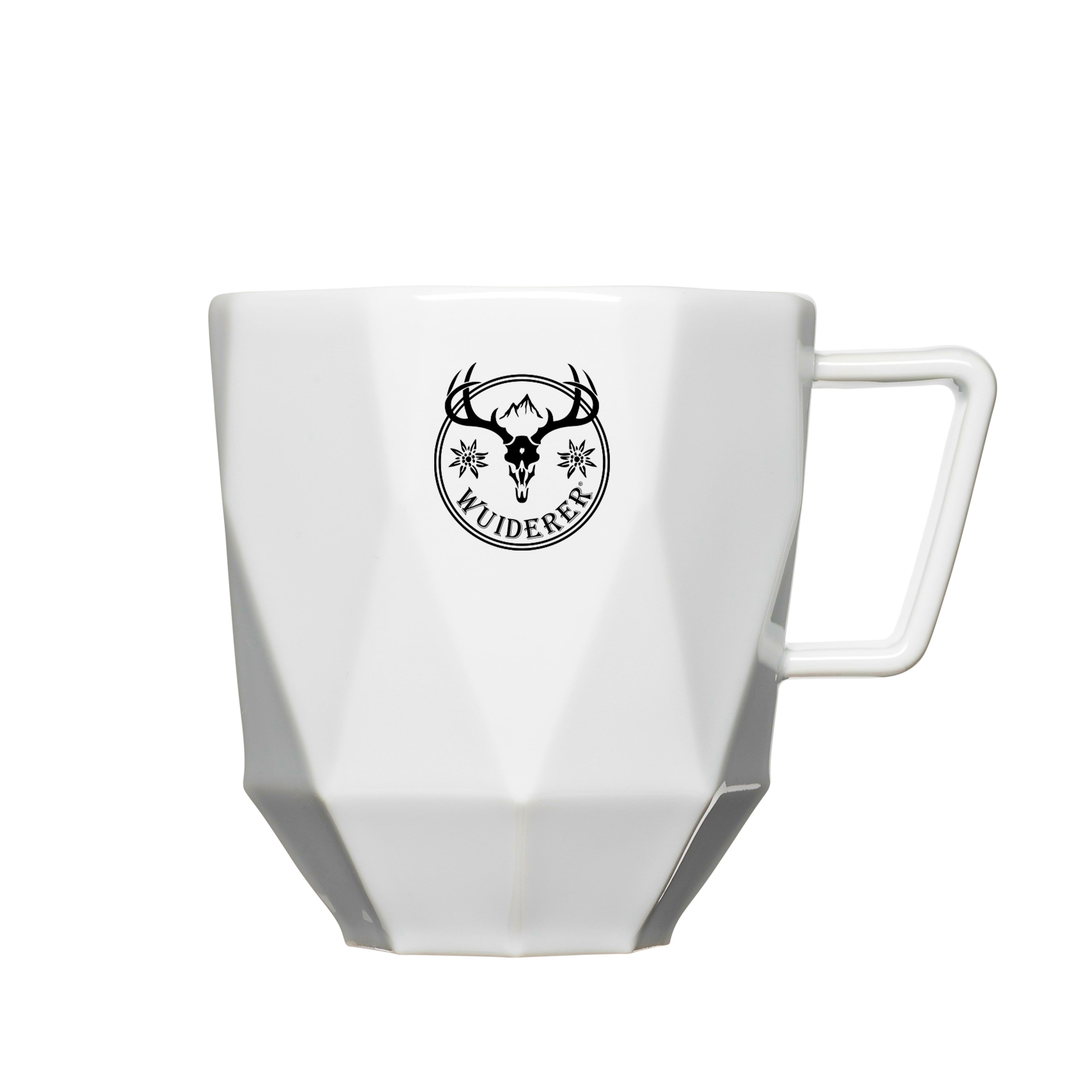 Werbe-Polygon-Tasse mit einfarbigem Teildekor