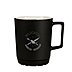Werbe-Tasse mit Softpad und mattschwarzer Hydroglasur und 1c Teildekor