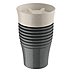 Der Safe To Go - Kaffeebecher mit auslaufsicherem Deckel bietet viel Platz für Ihr Logo