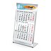 Werbe-Tischkalender Steel 3 Monate inklusive 4C Siebdruck Digital