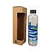 Werbe-Trinkflasche Art Bottle mit blauem Motiv