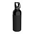 Schwarze DUIX Sport Trinkflasche mit praktischem Ringverschluss und großer Werbefläche für individuelle Logo-Bedruckung auf weißem Hintergrund