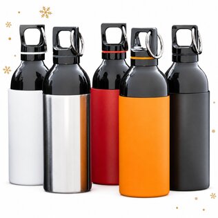 Duix Trinkflasche "Steel" stehen in verschiedenen Farben nebeneinander.